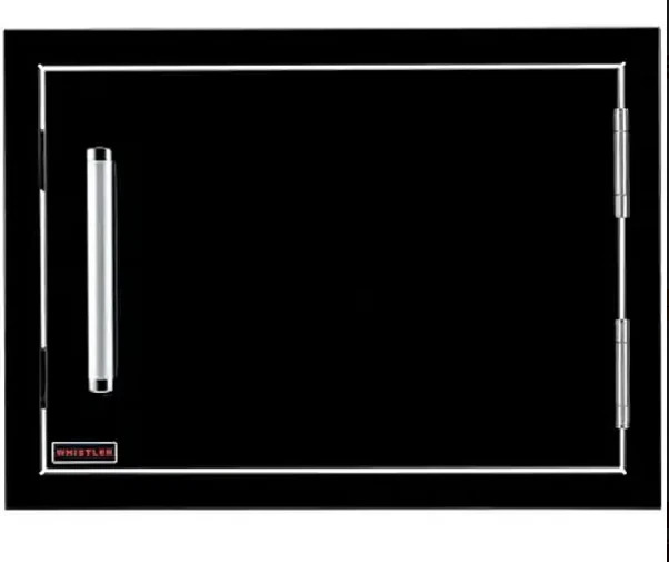 Whistler Grills 20 x 14 Inch Black Stainless Steel Horizontal Door