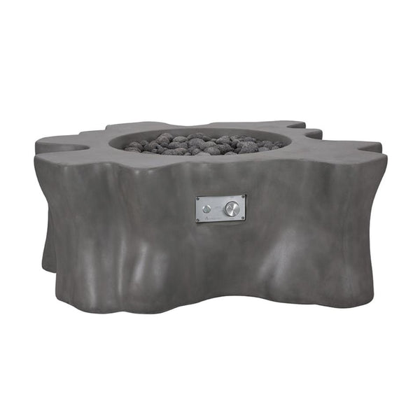 Pyromania Fire Features 46 Inch Root Glass Fiber Reinforced Concrete Gas Fire Table