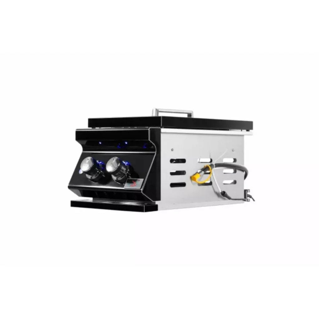 Whistler Grills Black Stainless Steel Double Side Gas Burner