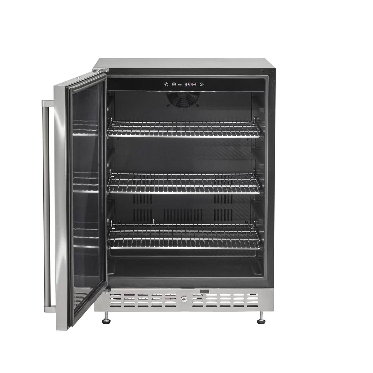 Coyote Outdoor Living 24 Inch Outdoor Refrigerator with Reversible Hinge