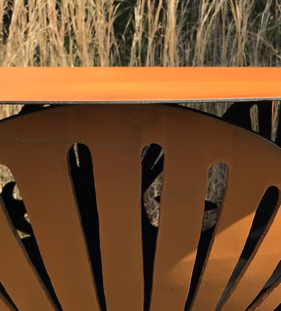 Fire Pit Art 51 Inch Steel Fire Pit Tabletop Lid