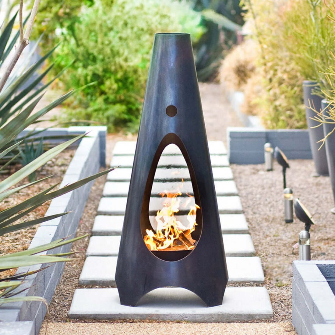 Modfire 4 Foot Standard Outdoor Wood Burning Chimenea