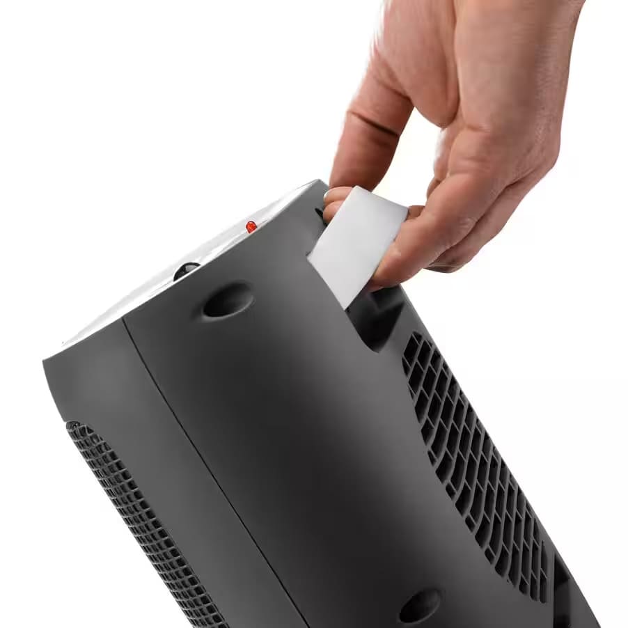 DeLonghi 1500W Compact Ceramic Desktop Heater with Remote