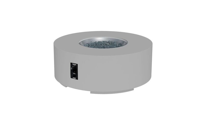Outdoor Greatroom Company 42 Inch Round Cove Concrete Gas Fire Pit Table