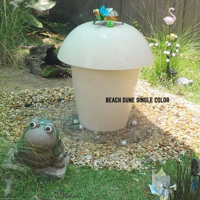 Travertine and More 27 Inch 2 Piece Mushroom Water Fountain