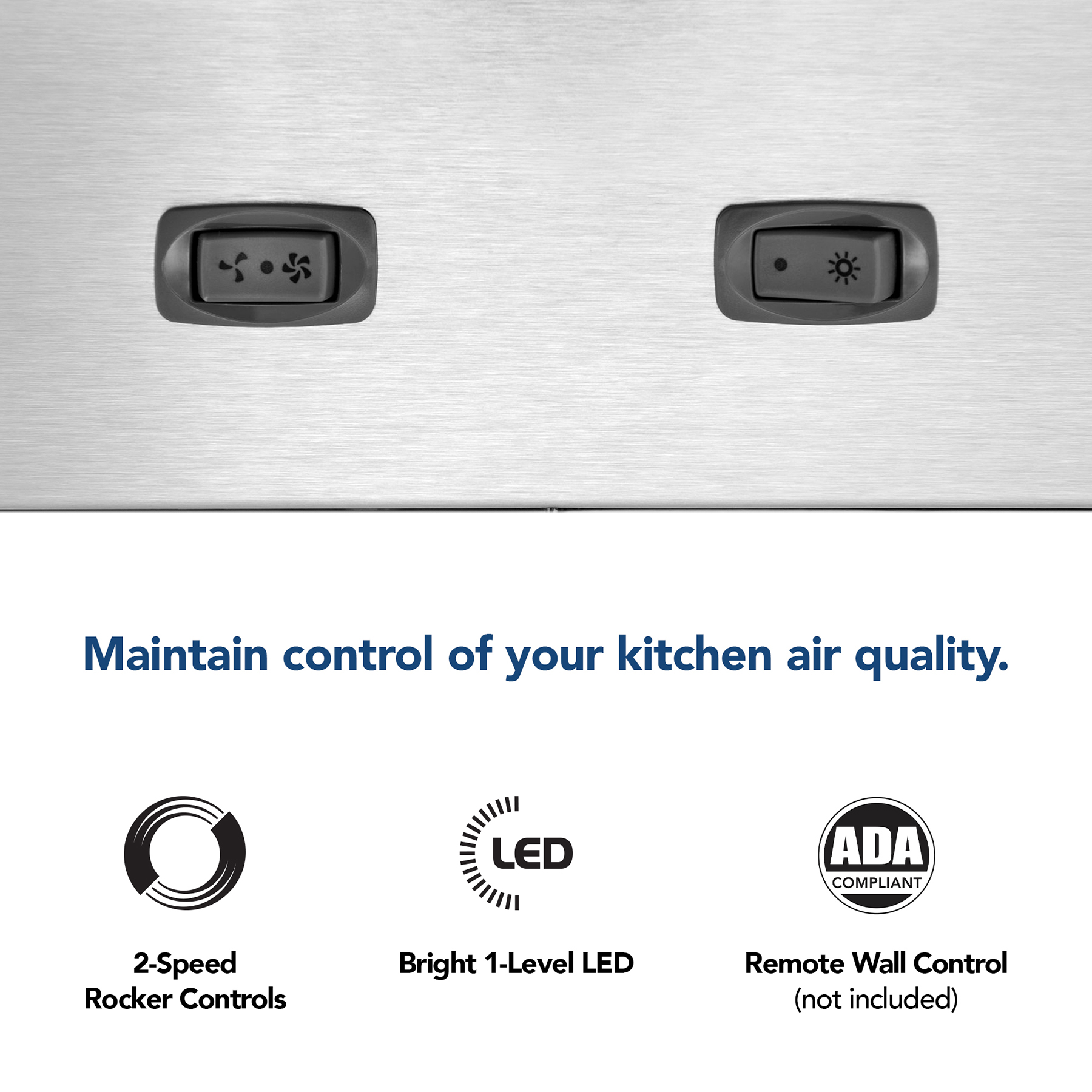 Broan 30 Inch Stainless Steel Built-In Range Hood Power Pack Insert