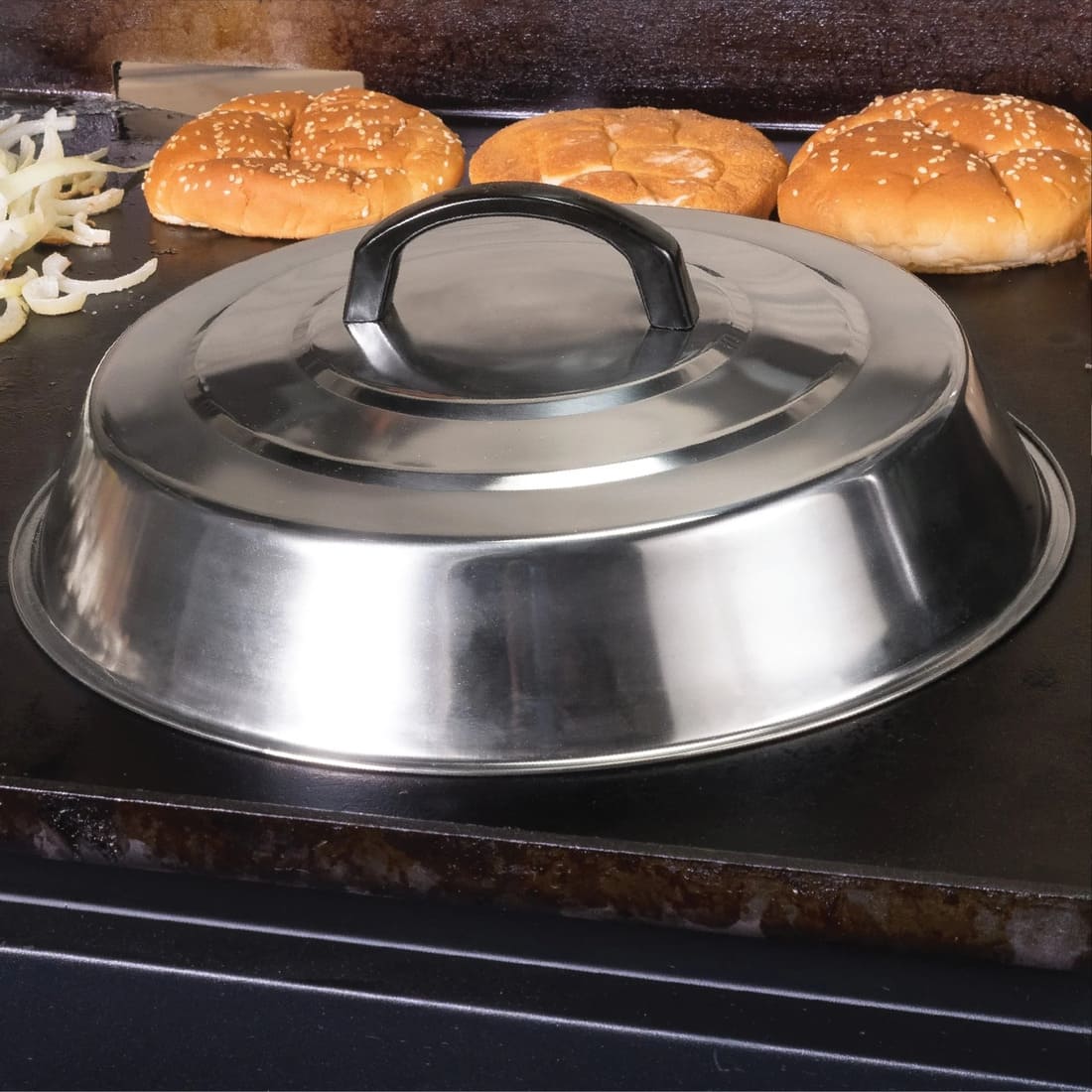 Blackstone 12 Inch Stainless Steel Round Basting Cover