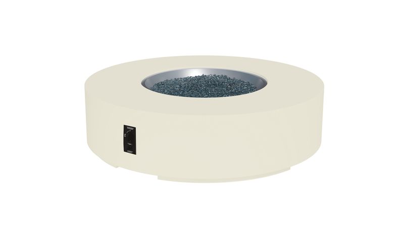 Outdoor Greatroom Company 60 Inch Round Cove Concrete Gas Fire Pit Table