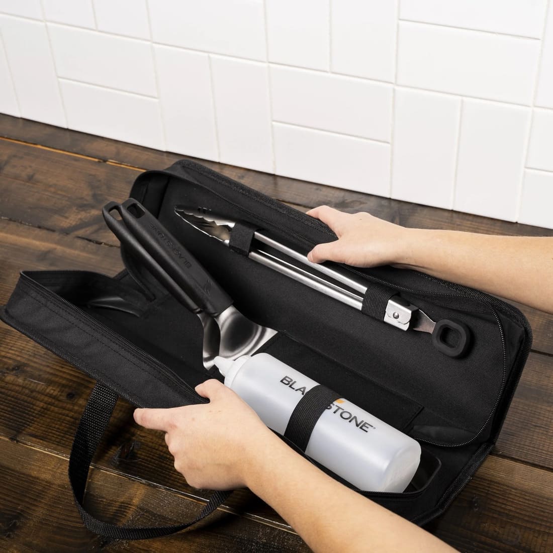 Blackstone Tabletop 5 Piece Griddle Essentials Toolkit with Bag