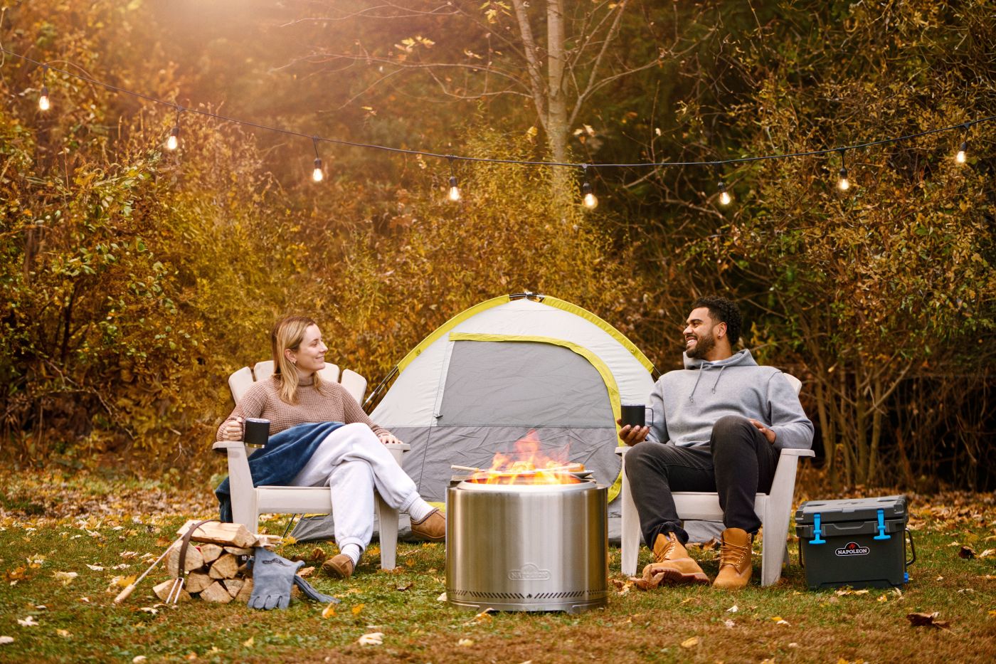 Timberwolf 22 Inch Stainless Steel Smokeless Wood Burning Fire Pit
