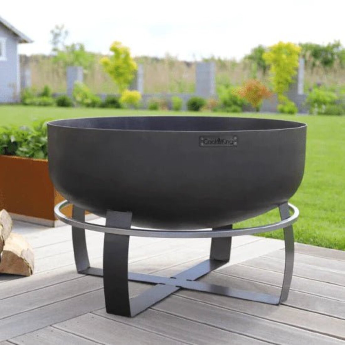 Good Directions 32 Inch Viking XXL Wood Burning Fire Pit Set