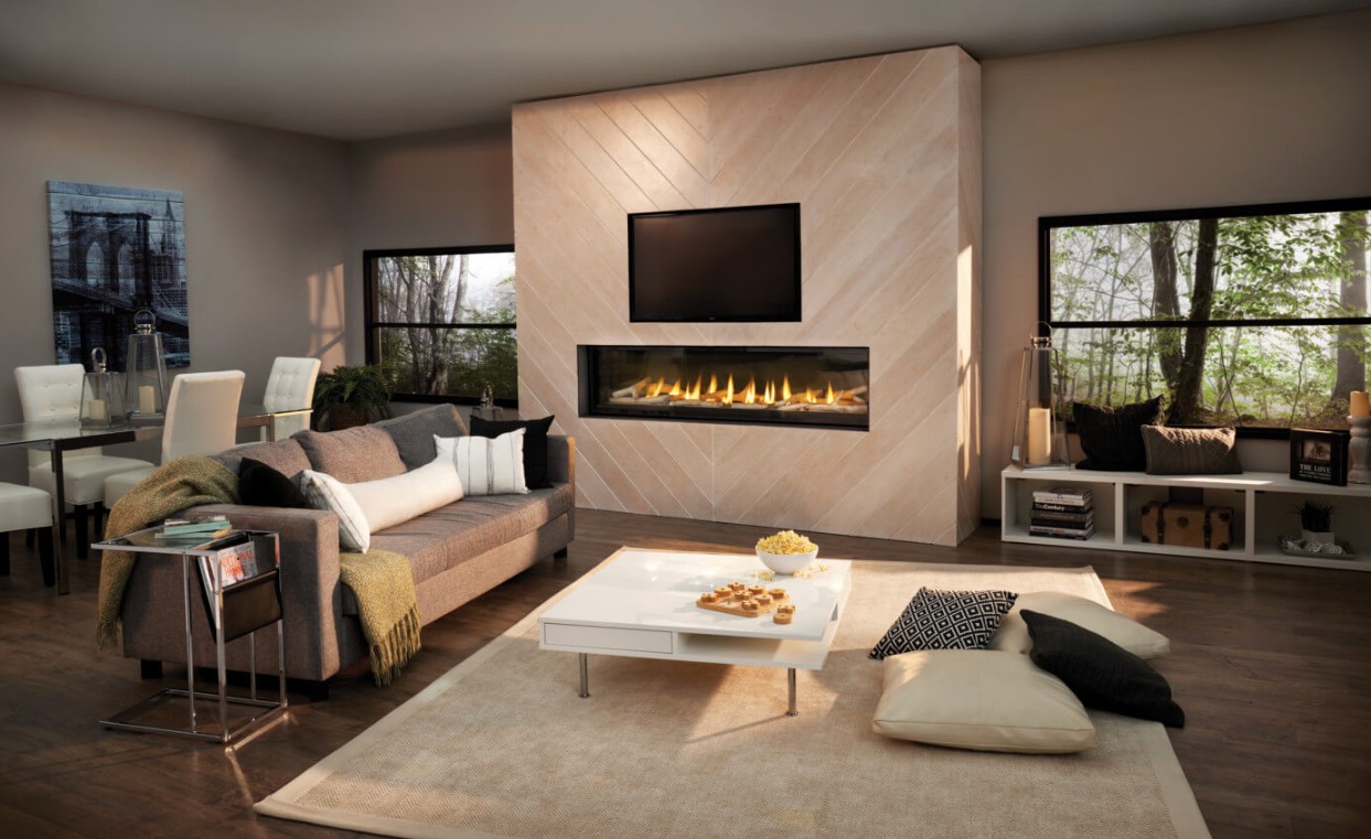 Napoleon 74 Inch Luxuria Direct Vent Natural Gas Fireplace