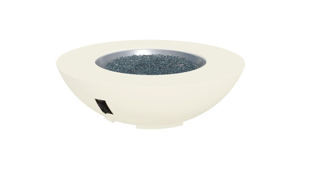 Outdoor Greatroom Company 54 Inch Round Cove Concrete Gas Fire Pit Bowl