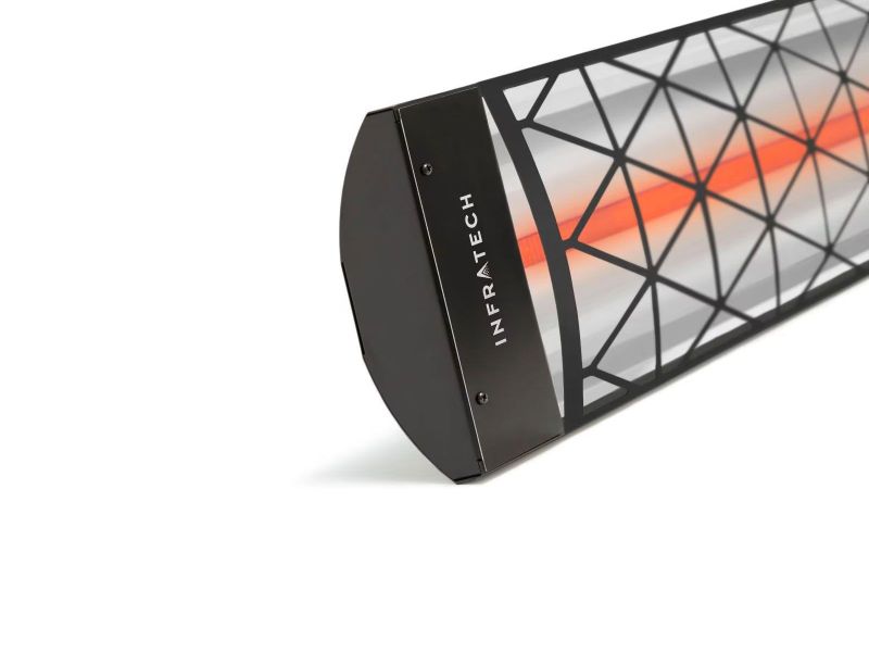 Infratech Comfort Contemporary Motif 4000W Single Element Electric Patio Heater - 480V