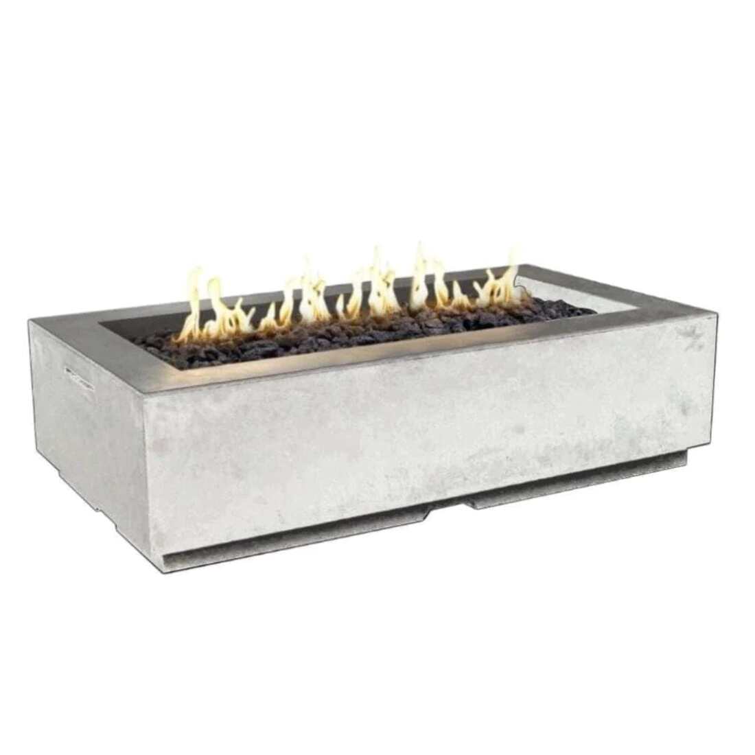 American Fyre Designs 56 Inch Louvre Rectangle Gas Fire Pit - Manual Ignition