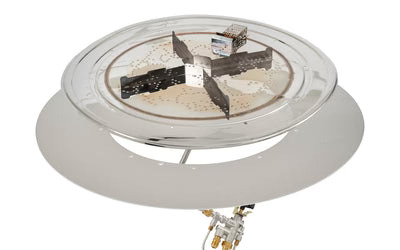 Outdoor Greatroom Company 24 Inch Round Crystal Fire Plus Gas Fire Pit Burner Kit - Manual