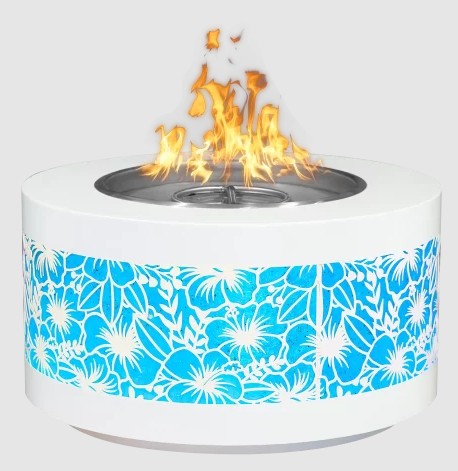 The Outdoor Plus 60 Inch Unity Series Short Caribbean LED Edition Gas Fire Pit - Electronic Ignition
