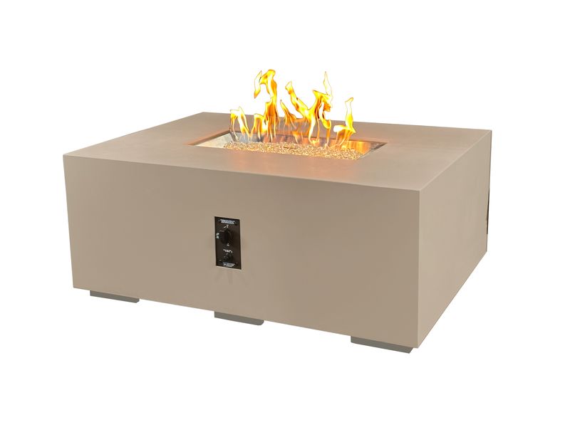 Outdoor Greatroom Company 48 Inch Cove Concrete Linear Gas Fire Pit Table