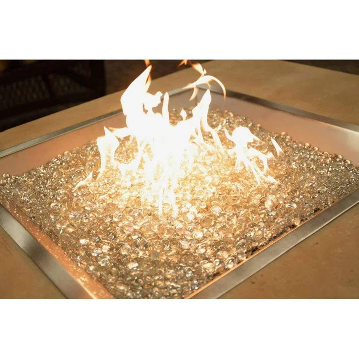Outdoor Greatroom Company 24 Inch Square Crystal Fire Plus Gas Fire Pit Burner Kit - Manual