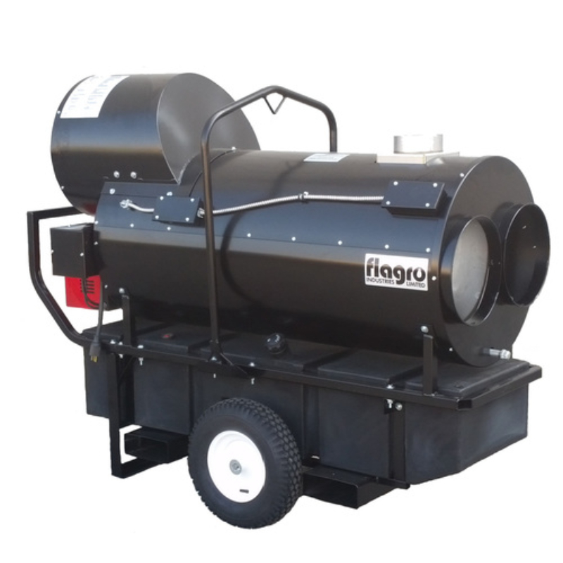 Flagro 390K BTU Recirculating Hood Diesel Indirect Fired Heater with Fuel Tank