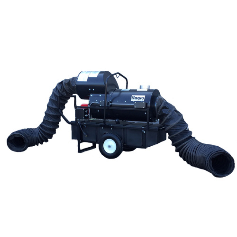 Flagro 185K BTU Recirculating Hood Diesel Indirect Fired Heater with Oil Tank