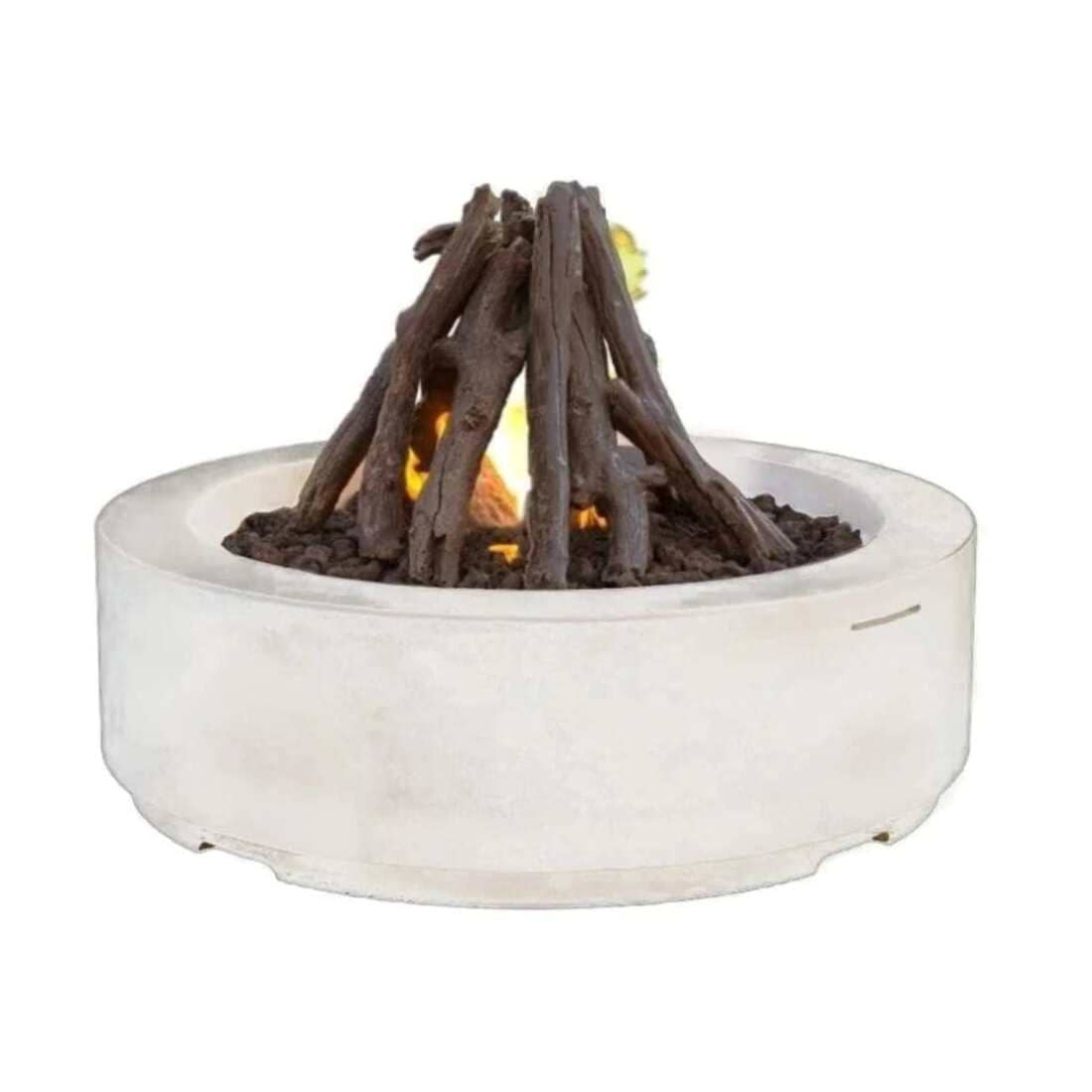American Fyre Designs 48 Inch Louvre Round Gas Fire Pit - Electronic Ignition