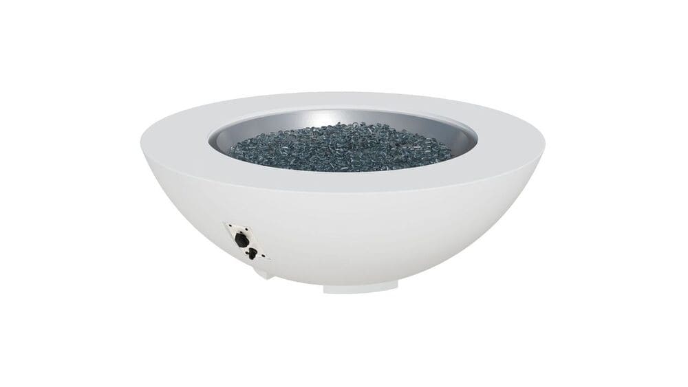 Outdoor Greatroom Company 48 Inch Round Cove Concrete Gas Fire Pit Bowl