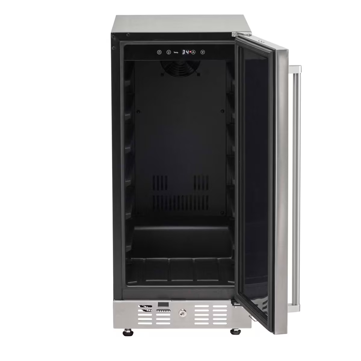 Coyote Outdoor Living 15 Inch Outdoor Refrigerator with Reversible Hinge