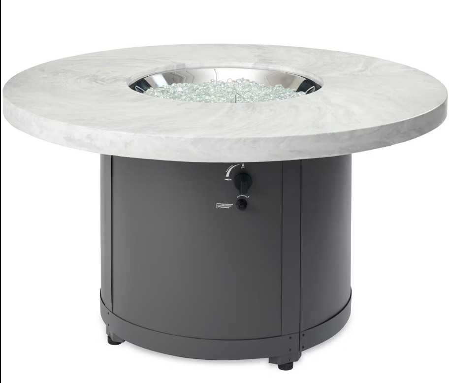 Outdoor Greatroom Company 48 Inch Beacon Gas Fire Pit Table - Direct Spark Ignition
