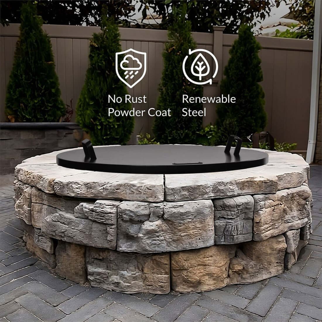 Good Directions Lid Cover for Fire Pit Sets and Paver Fire Pits