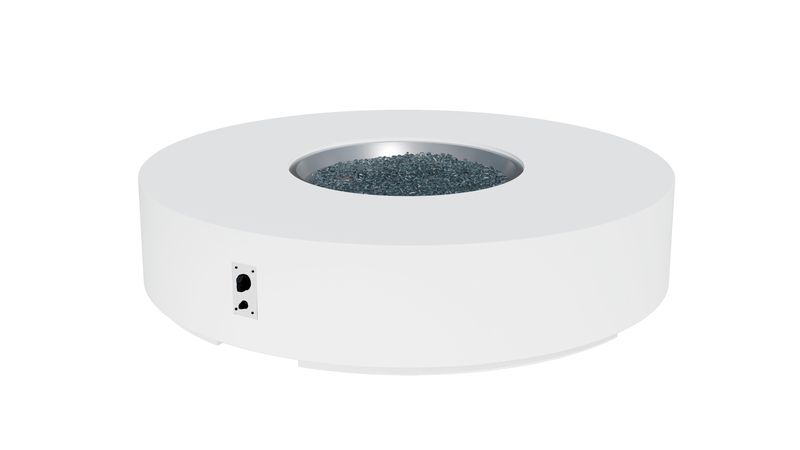 Outdoor Greatroom Company 72 Inch Round Cove Concrete Gas Fire Pit Table
