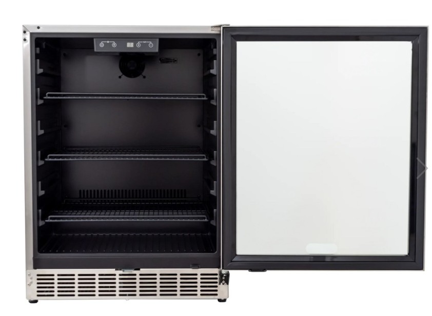 Bull Outdoors 24 Inch Glass Door Outdoor Kitchen Refrigerator