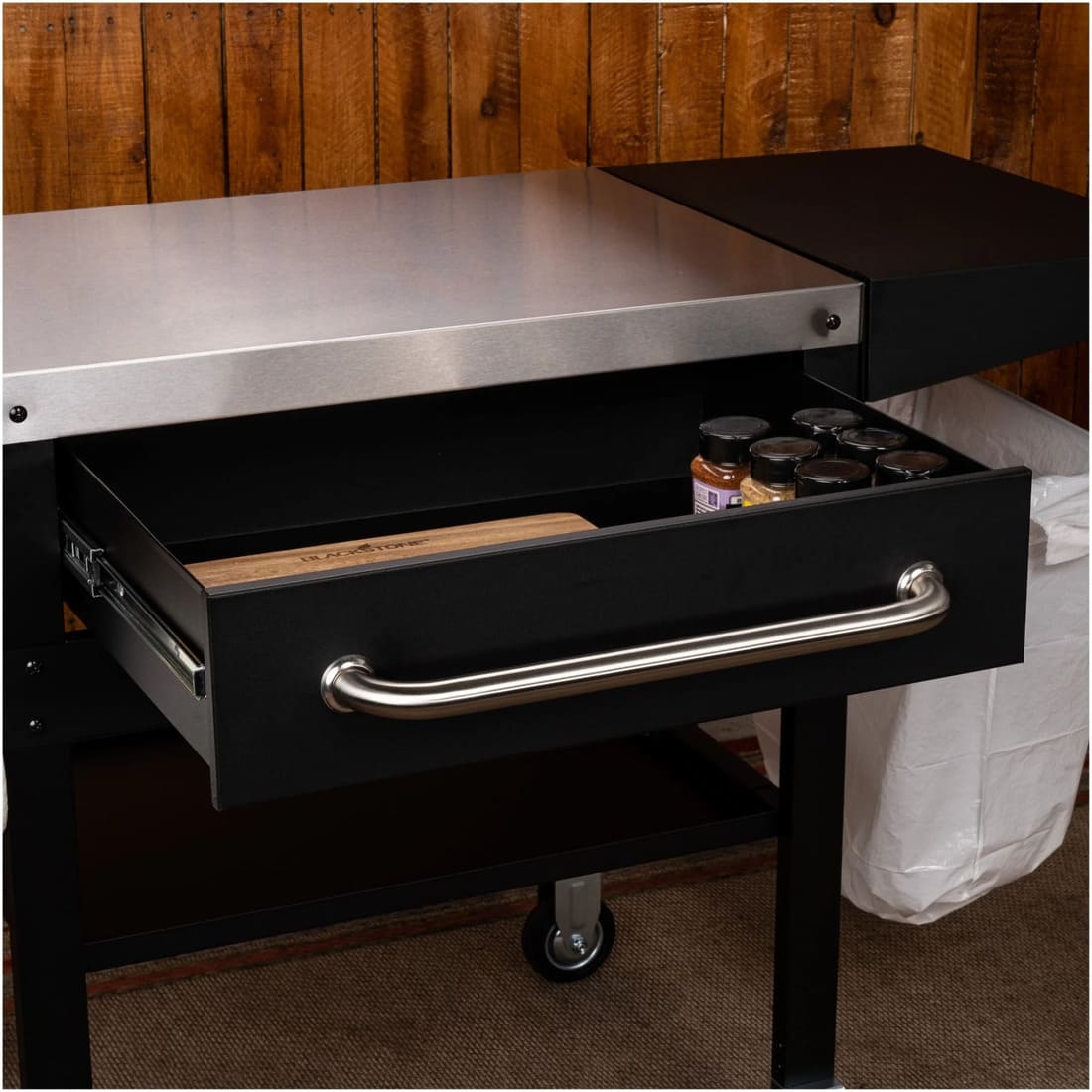 Blackstone 28 Inch Serve and Store Cart for Outdoor Cooking