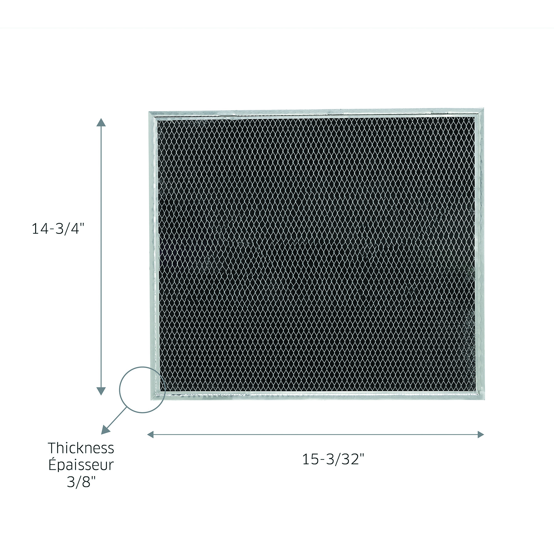 Broan Replacement Filter for Select Dual Filter Range Hoods