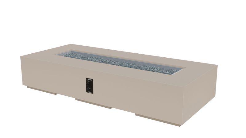 Outdoor Greatroom Company 84 Inch Cove Concrete Linear Gas Fire Pit Table