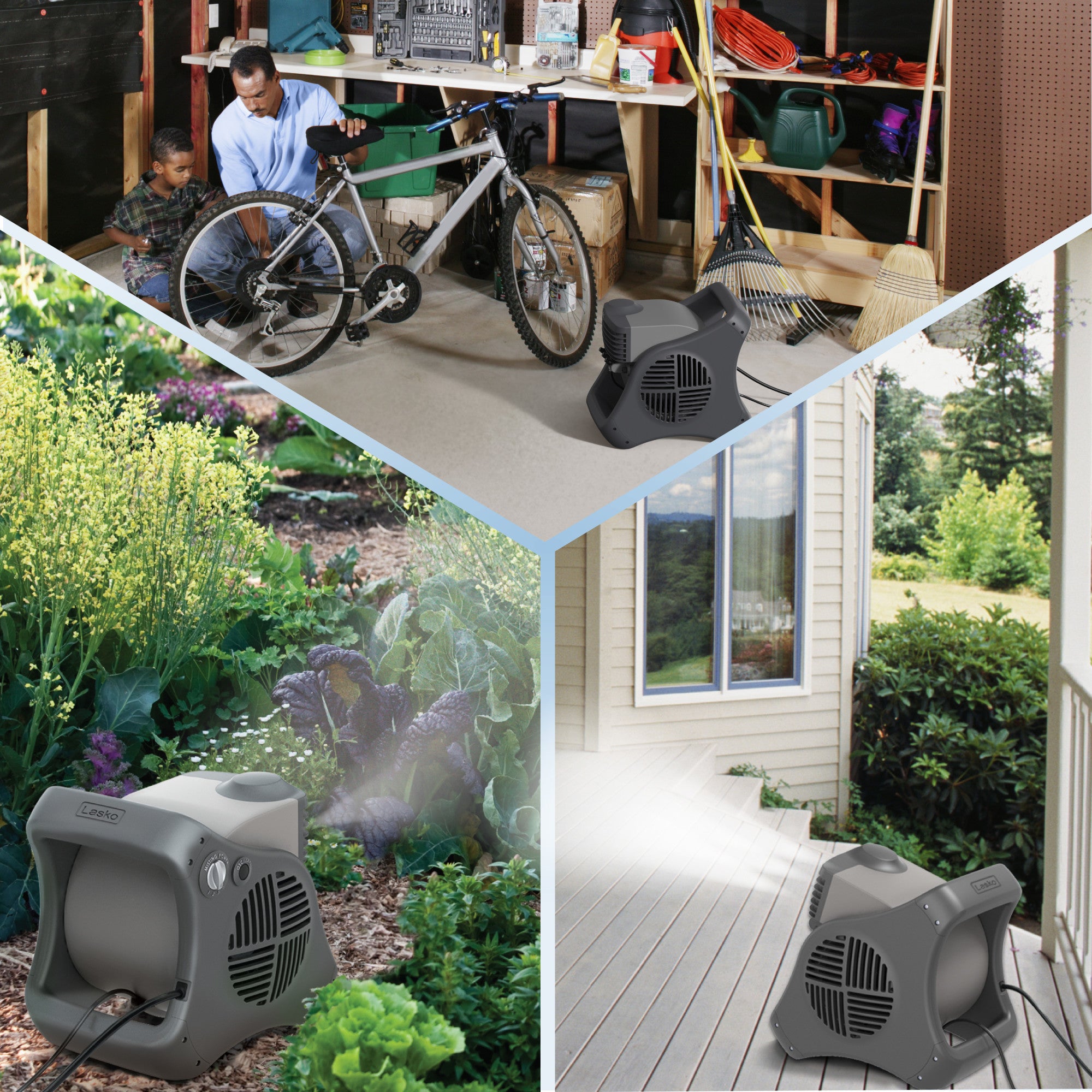 Lasko 15 Inch Misto Pivoting Outdoor Misting Fan