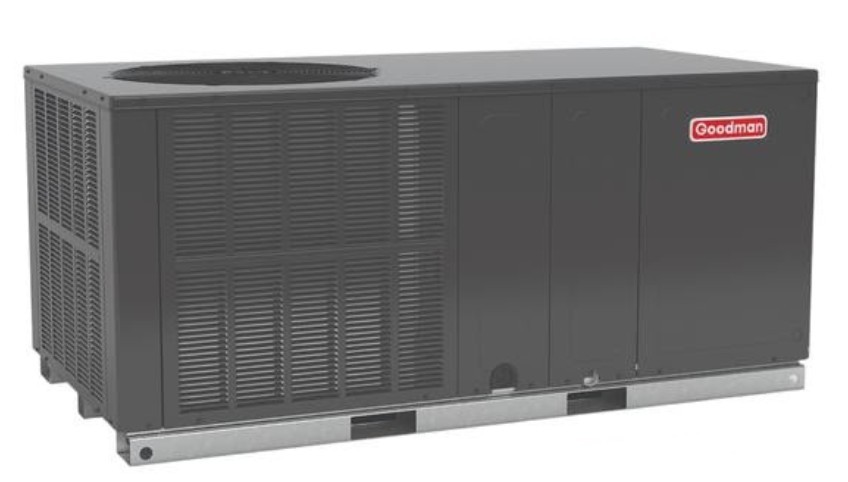 Goodman 3.5 Ton 15.2 SEER2 R-32 Black Horizontal Packaged Heat Pump
