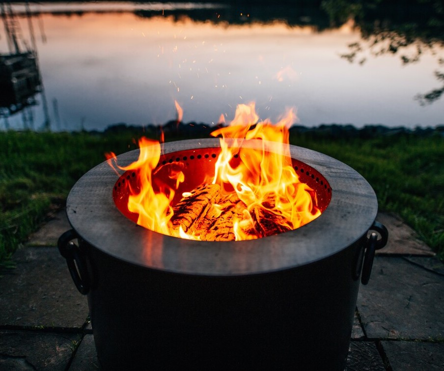 Fire Pit Art 25 Inch Mesa Smokeless Wood Burning Fire Pit