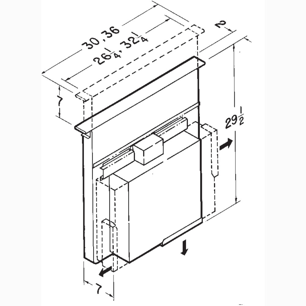 Broan 36 Inch Eclipse Downdraft Vent Hood