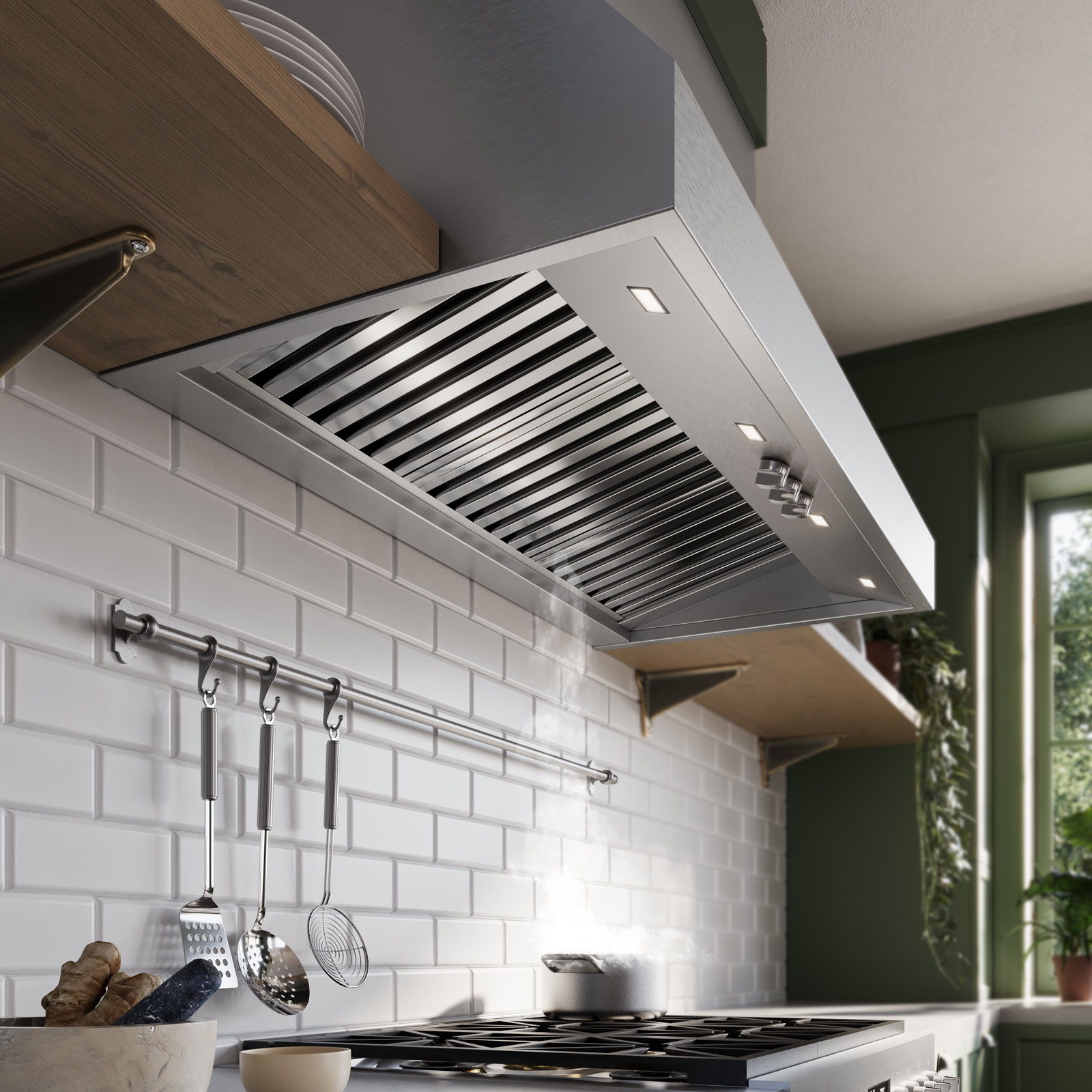 Falmec Zeus Pro Stainless Steel 1000 CFM Wall Mount Hood
