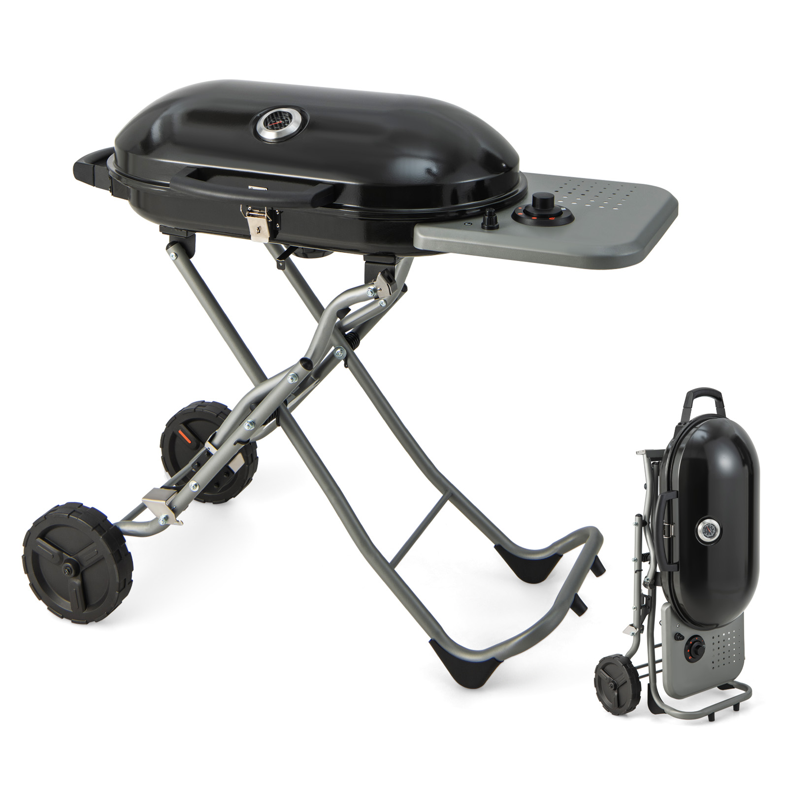 Costway 27 Inch Folding Portable Propane BBQ Grill