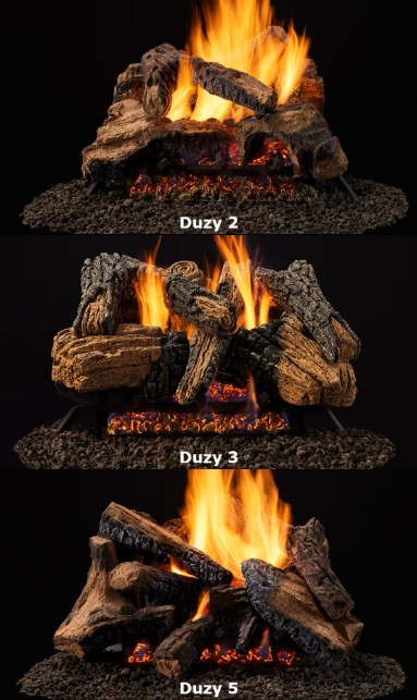 Majestic 18 and 24 Inch Radiant Duzy Vented Gas Logs - IPI