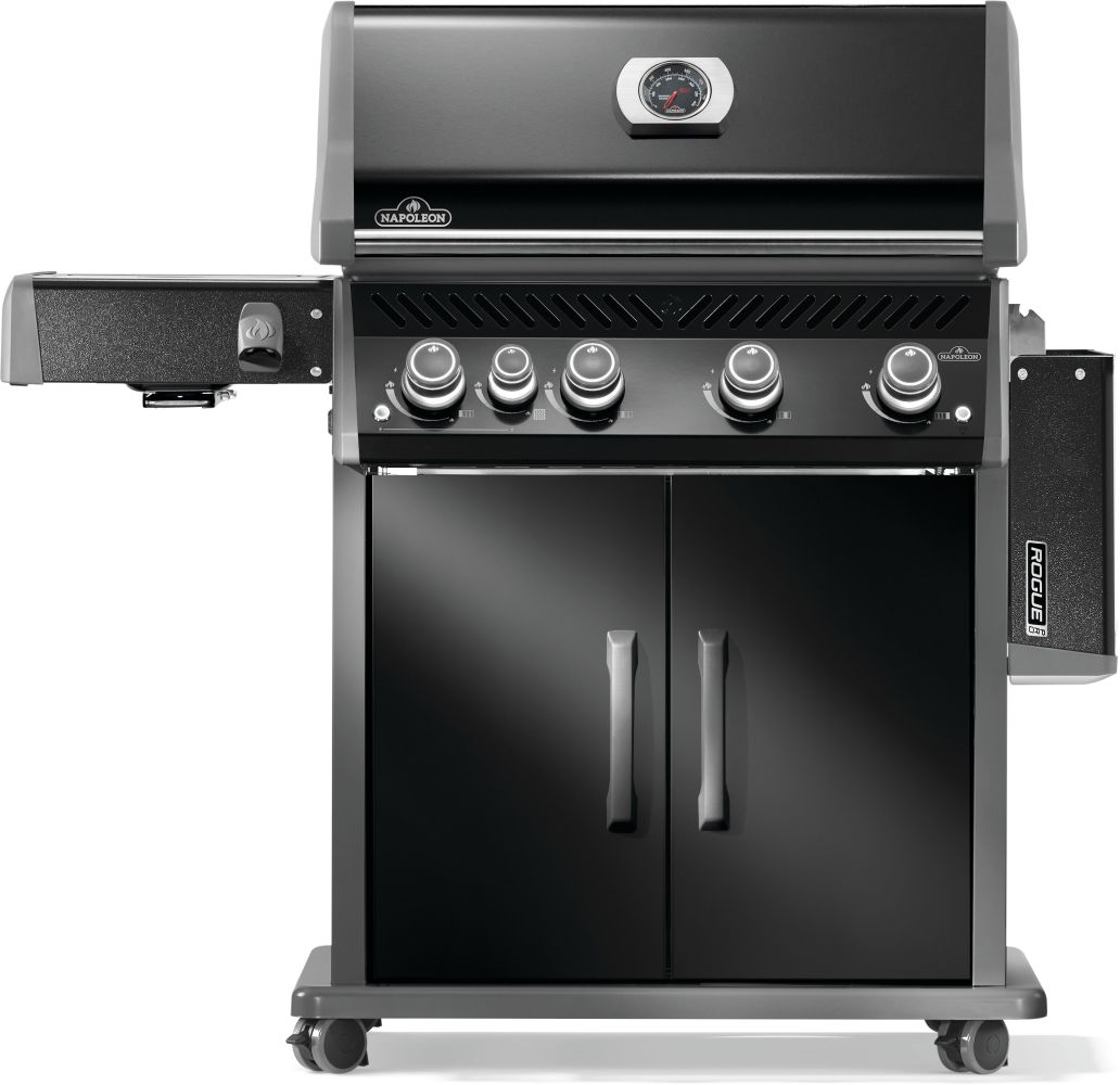 Napoleon Grills Black Rogue Pro 525 Gas Grill with Infrared Side Burners