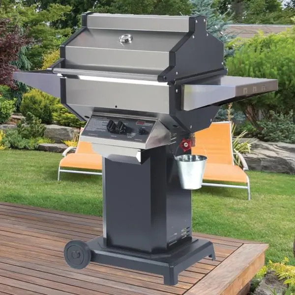 Phoenix Grills 26 Inch SD Series Gas Smoker Grill on Portable Base
