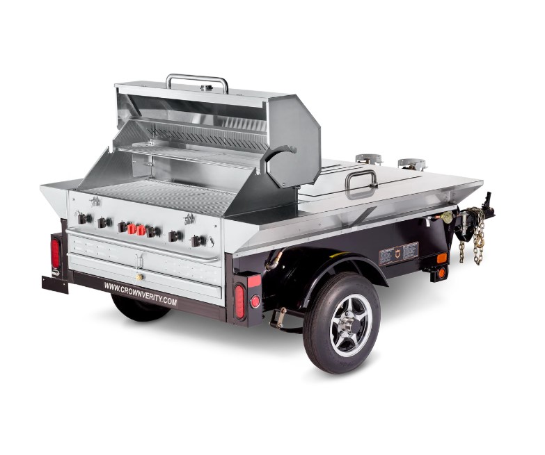Crown Verity 48 Inch Towable Grill with Locking Compartments