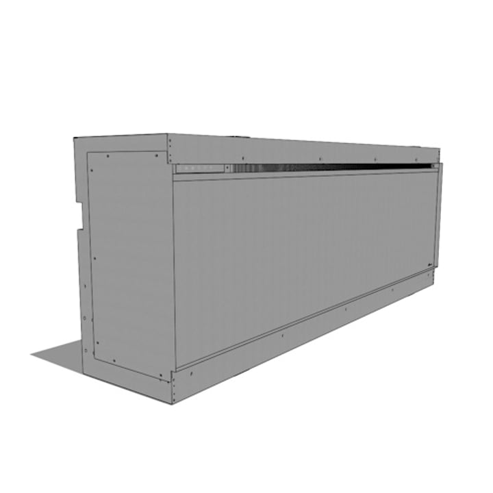 Amantii 63 Inch LumaForest Bay Front Electric Fireplace