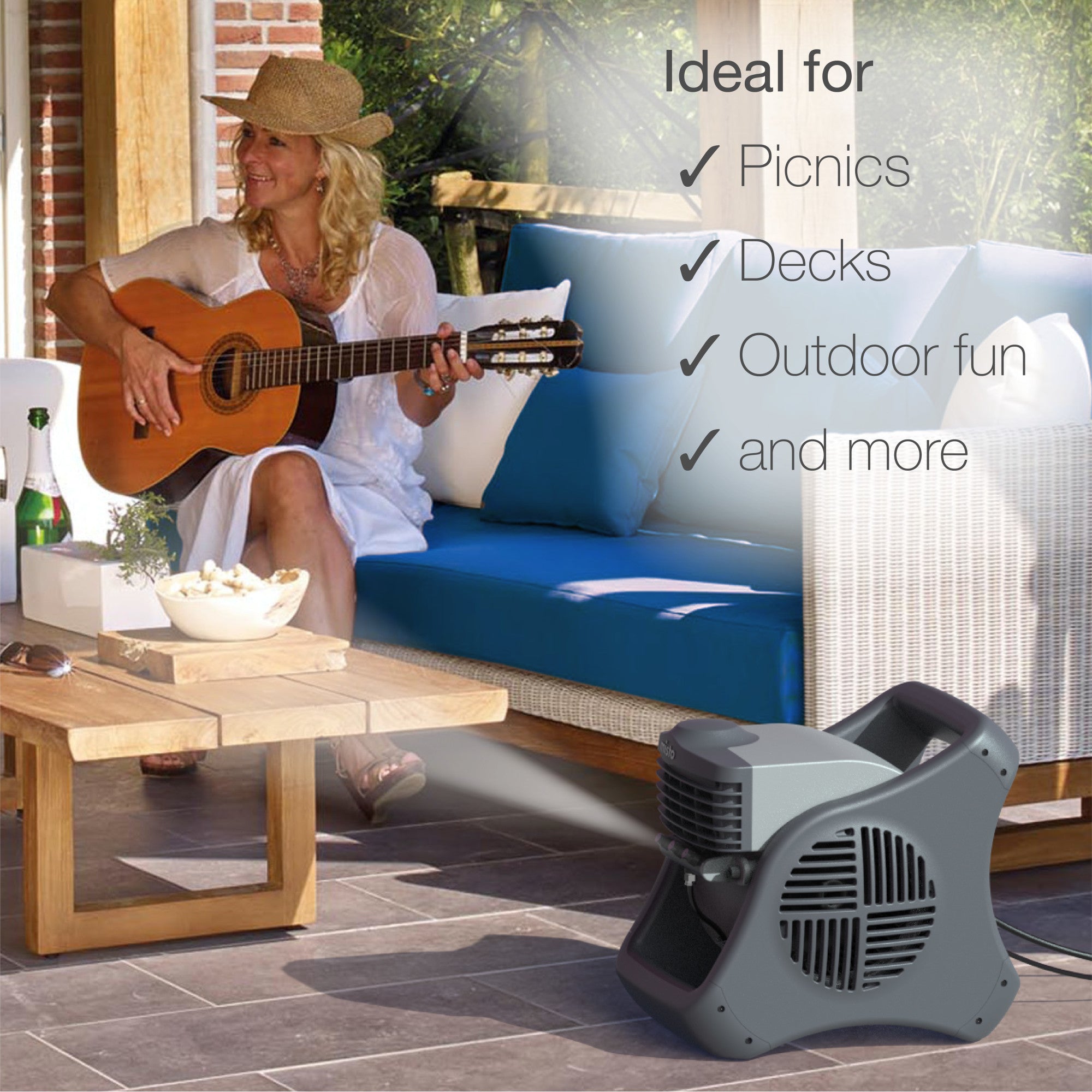 Lasko 15 Inch Misto Pivoting Outdoor Misting Fan