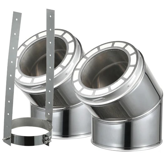 AllFuel HST Elbow Kit for 6 Inch Diameter Chimney Pipe