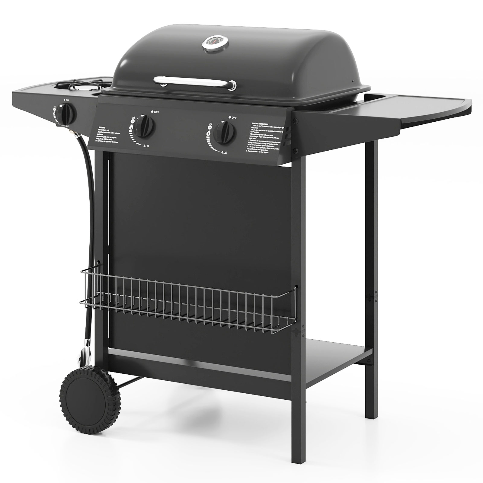 Costway 43 Inch 3-Burner Outdoor Propane Grill