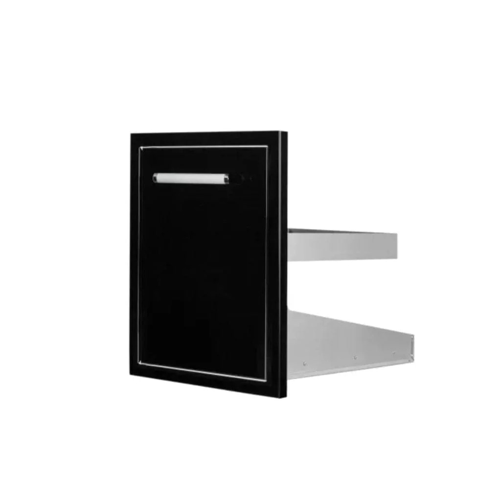 Whistler Grills Black Stainless Steel Trash Can
